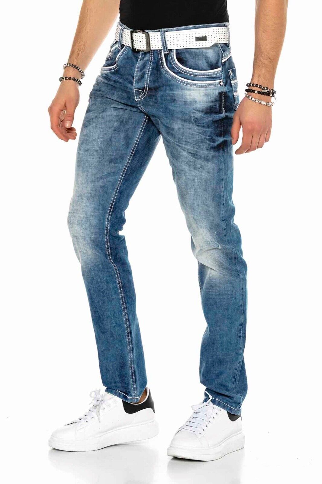 Cipo & Baxx NOAH Dicke Nähte Herren Jeans Denim C-1127