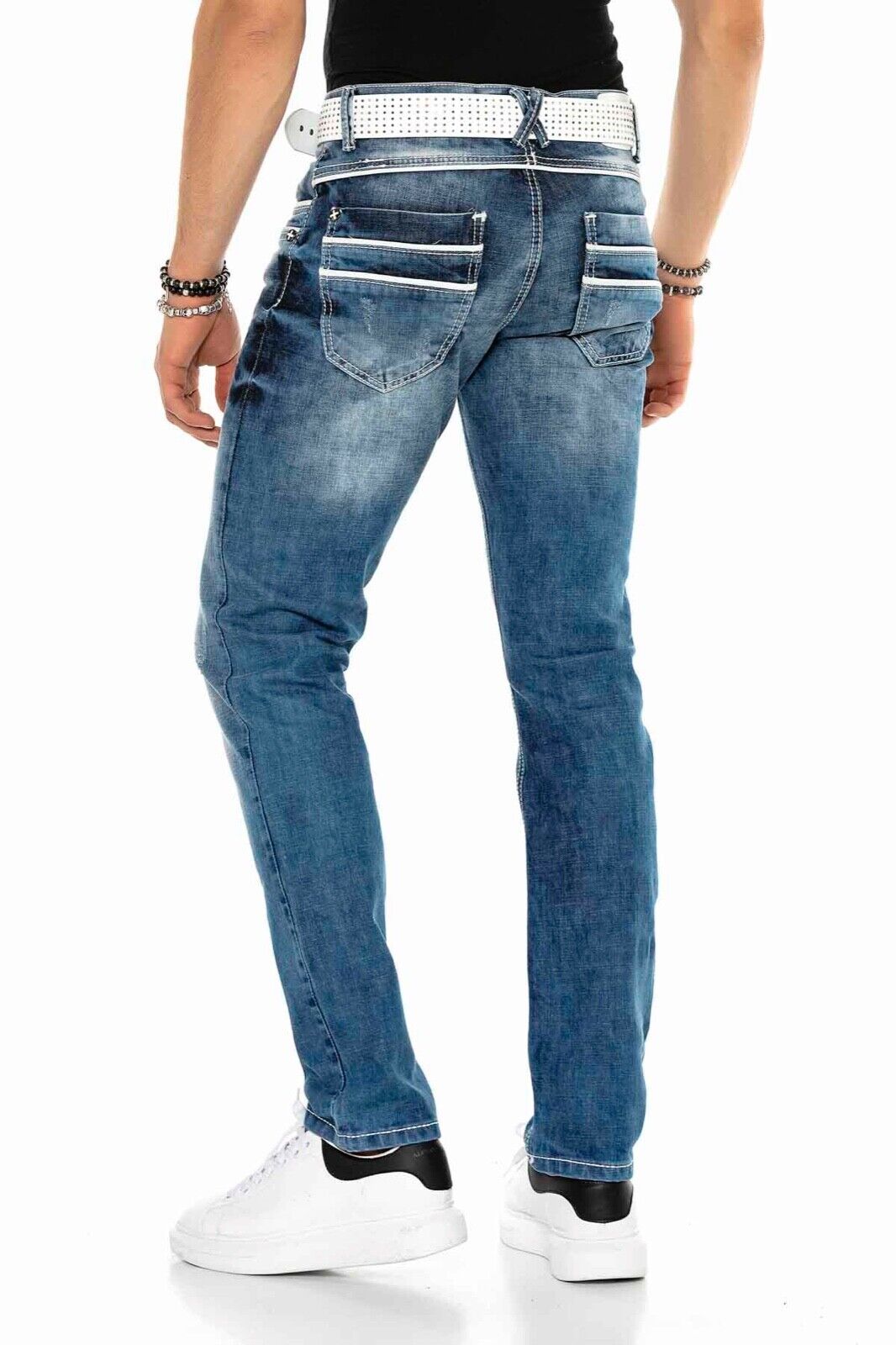 Cipo & Baxx NOAH Dicke Nähte Herren Jeans Denim C-1127