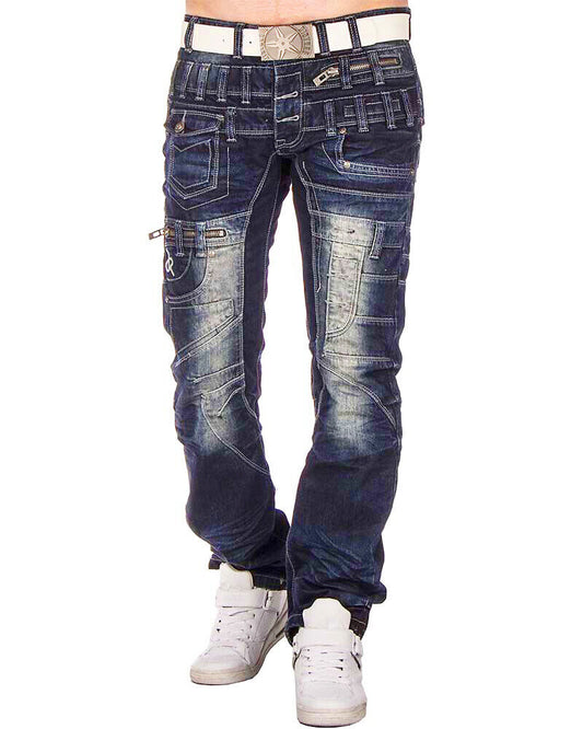 Kosmo Lupo ROCKFORD jeans de hombre denim corte recto