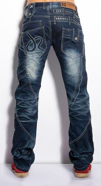 Kosmo Lupo ROCKFORD jeans de hombre denim corte recto