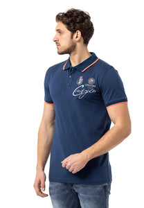 Cipo & Baxx MONTEGO blue Herren Polo T-Shirt CT778