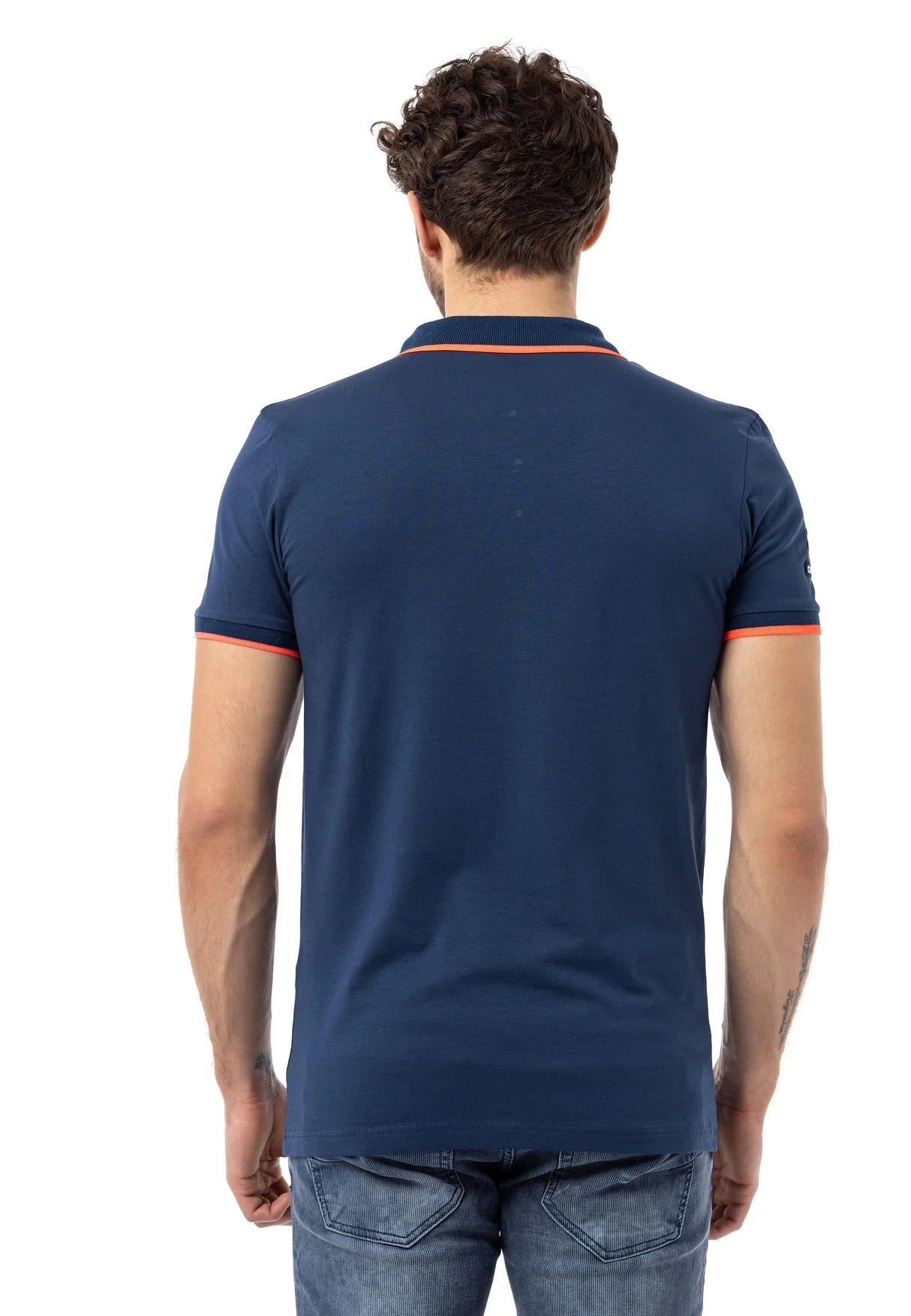 Cipo & Baxx MONTEGO blue Herren Polo T-Shirt CT778