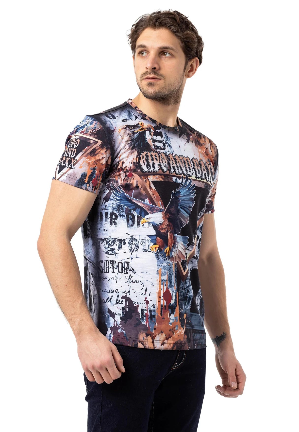 Cipo &amp; Baxx WATERFORD Camiseta Hombre CT694