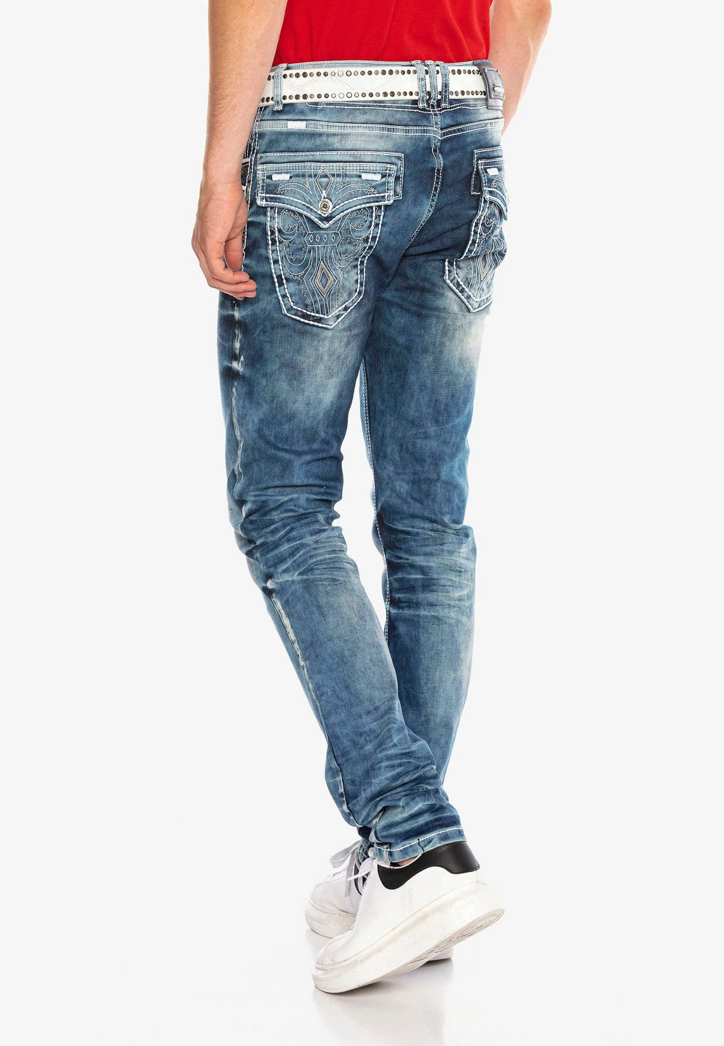 Cipo &amp; Baxx TYLER Vaqueros Hombre Denim CD314