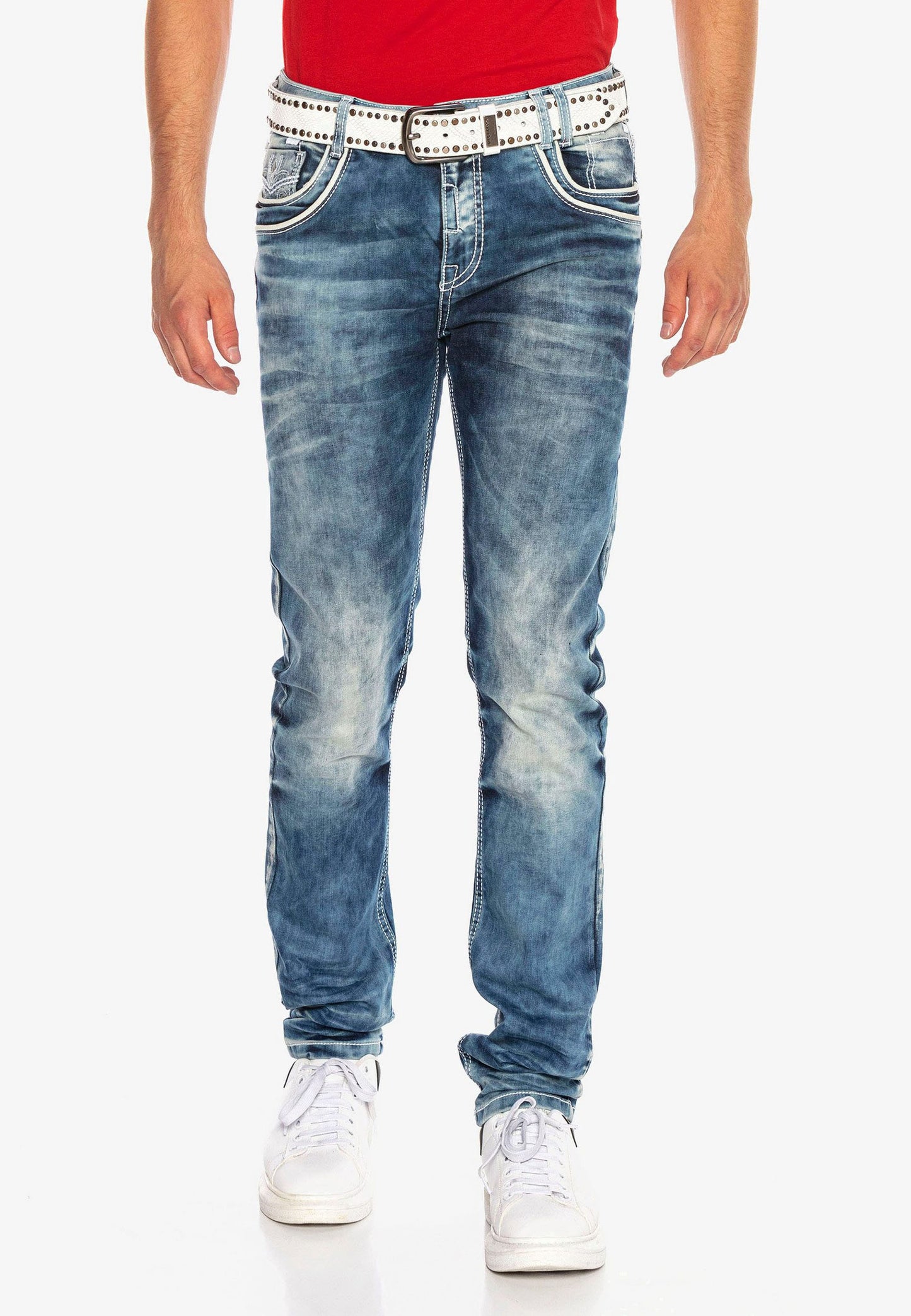 Cipo &amp; Baxx TYLER Vaqueros Hombre Denim CD314