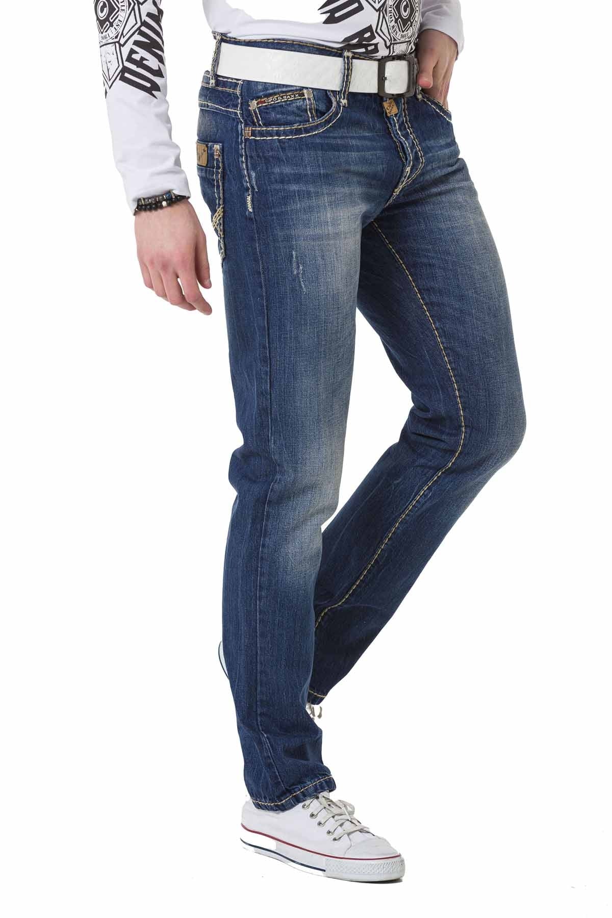 Cipo &amp; Baxx CALGARY Men's Jeans Denim C-0688