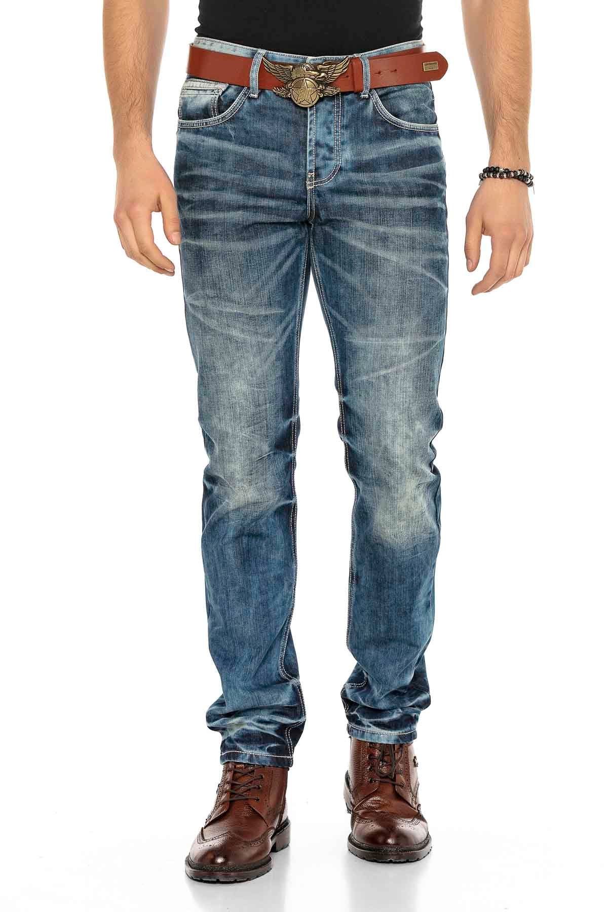 Cipo &amp; Baxx JAY Vaqueros Hombre Denim CD328