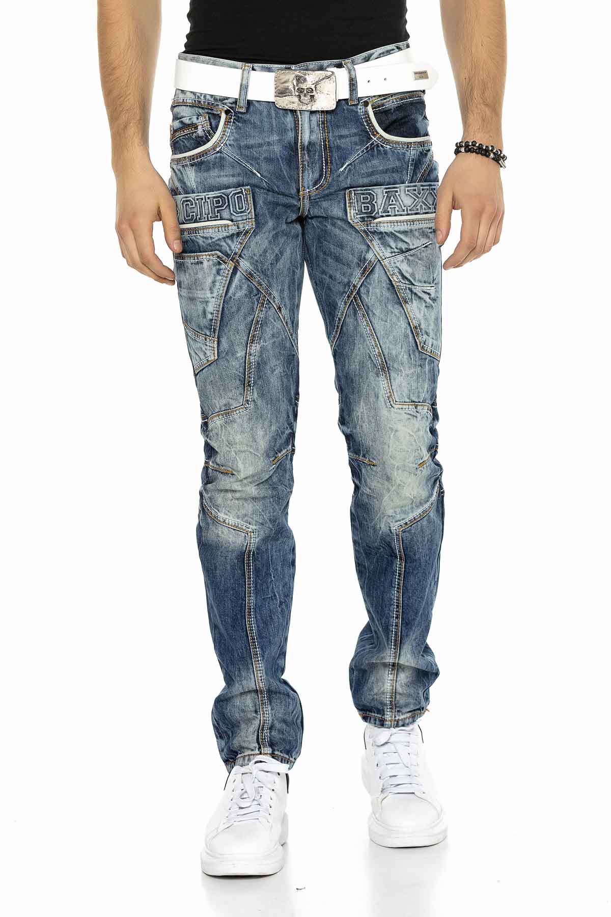 Cipo &amp; Baxx CENA Vaqueros Hombre Denim CD391