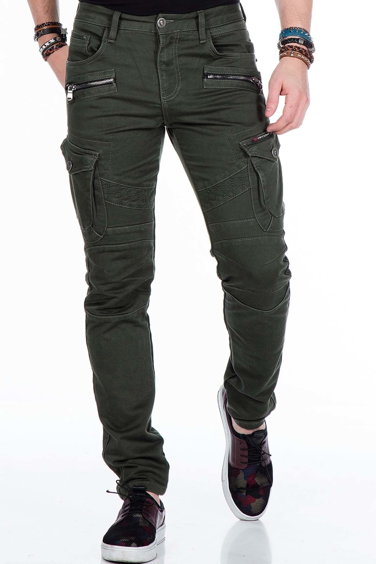 Cipo & Baxx LIVORNO Herren Cargo Jeans CD424