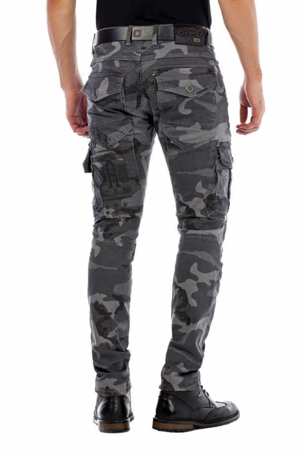 Cipo &amp; Baxx CAMOUFLAGE STONE men's jeans CD455