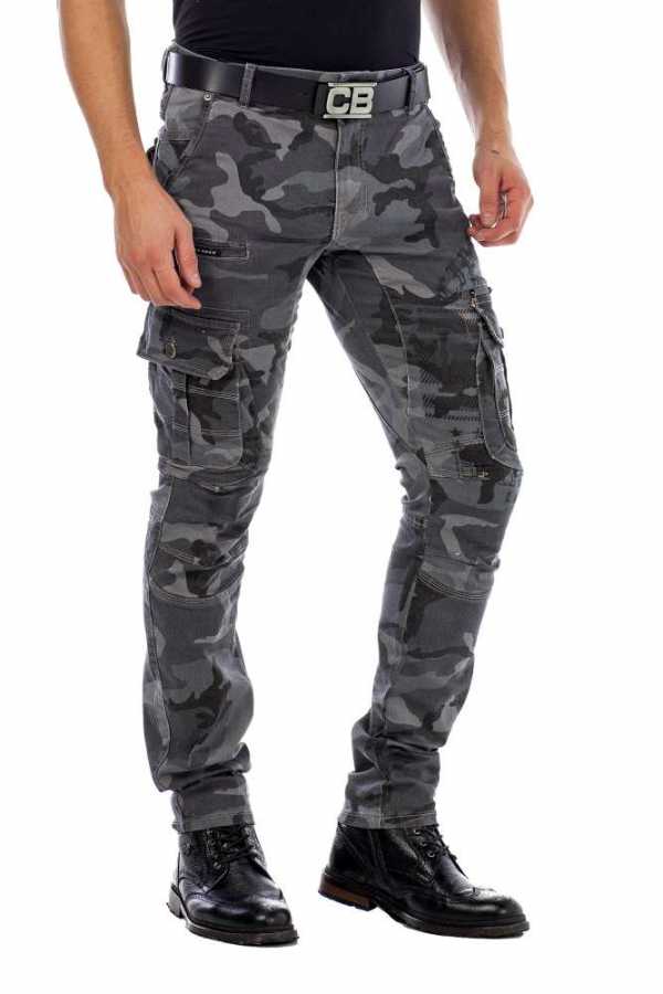 Cipo & Baxx CAMOUFLAGE STONE Herren Jeans CD455