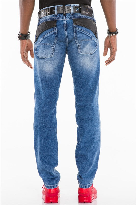 Cipo &amp; Baxx RAPID Vaqueros Hombre Denim CD461