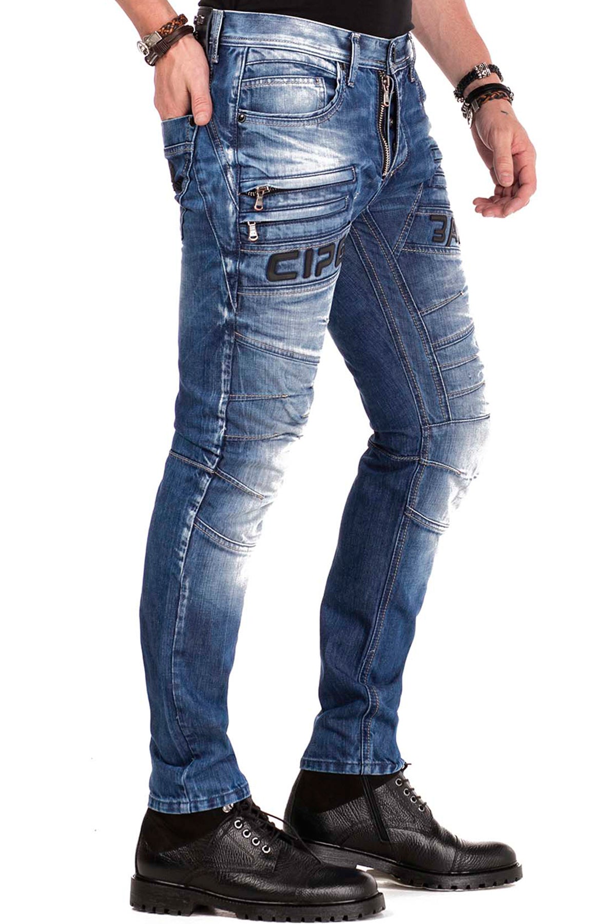 Cipo &amp; Baxx OMAHA men's jeans denim CD491