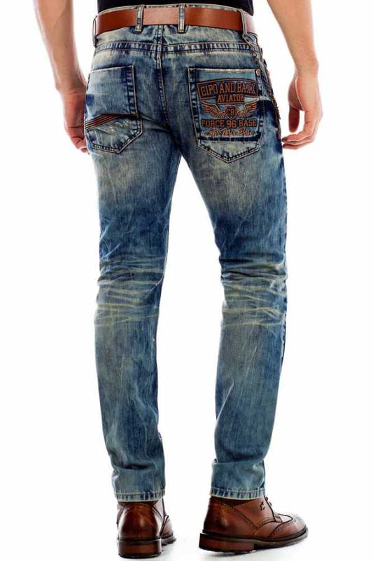 Cipo &amp; Baxx ROCHESTER Vaqueros Hombre Denim CD493