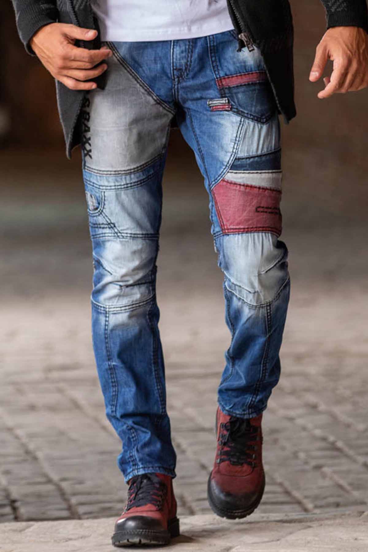 Cipo &amp; Baxx PENTAGON jeans de hombre denim CD574