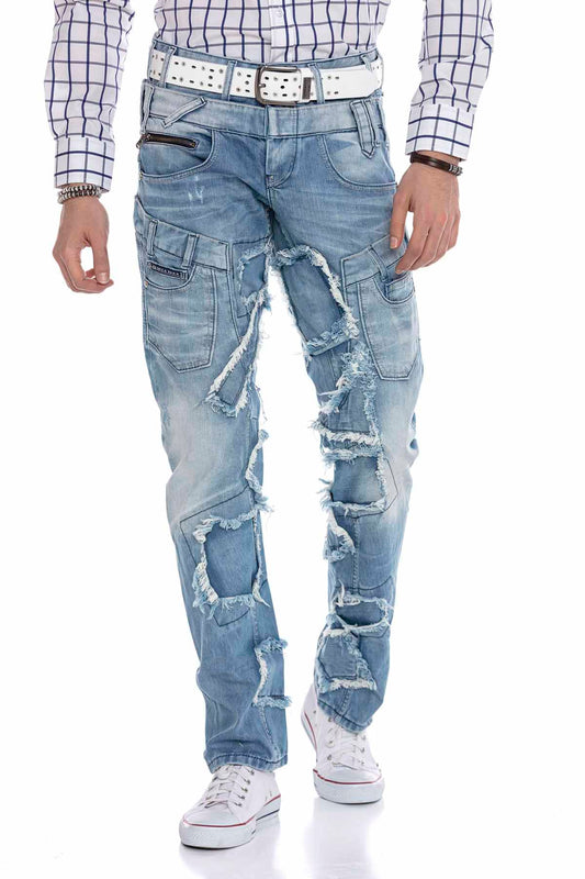 Vaqueros de hombre Cipo &amp; Baxx COLLIN denim CD617