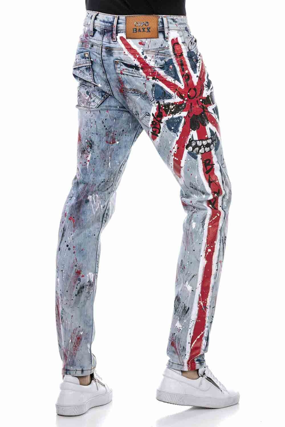 Cipo &amp; Baxx BRIT Vaqueros Hombre Denim CD684