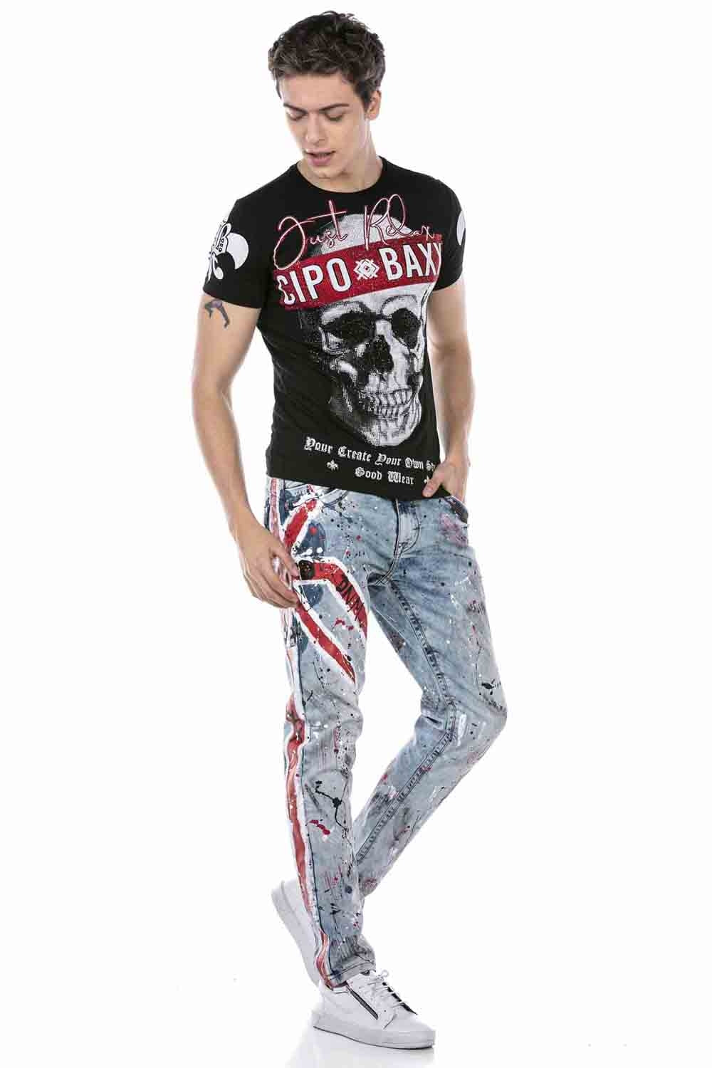 Cipo &amp; Baxx BRIT Vaqueros Hombre Denim CD684