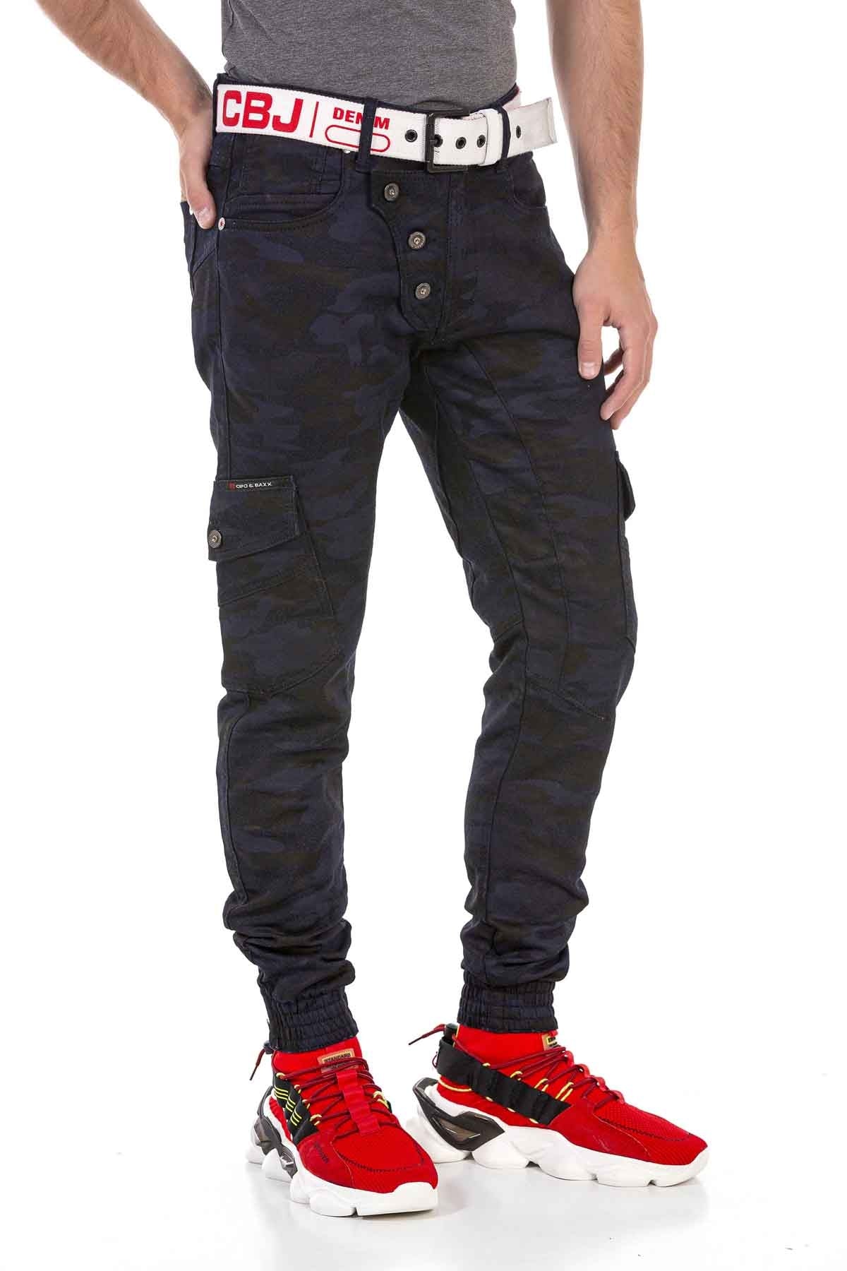 Cipo & Baxx HUDSON Camouflage Herren Cargo Jeans CD690