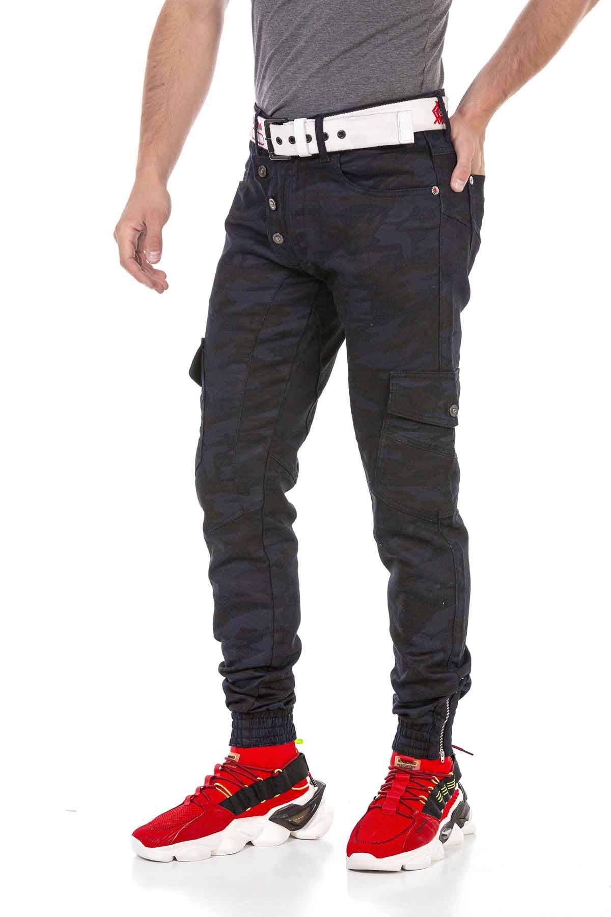 Cipo & Baxx HUDSON Camouflage Herren Cargo Jeans CD690