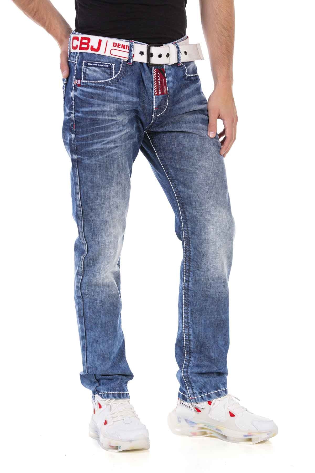 Cipo &amp; Baxx SERG Vaqueros Hombre Denim CD702