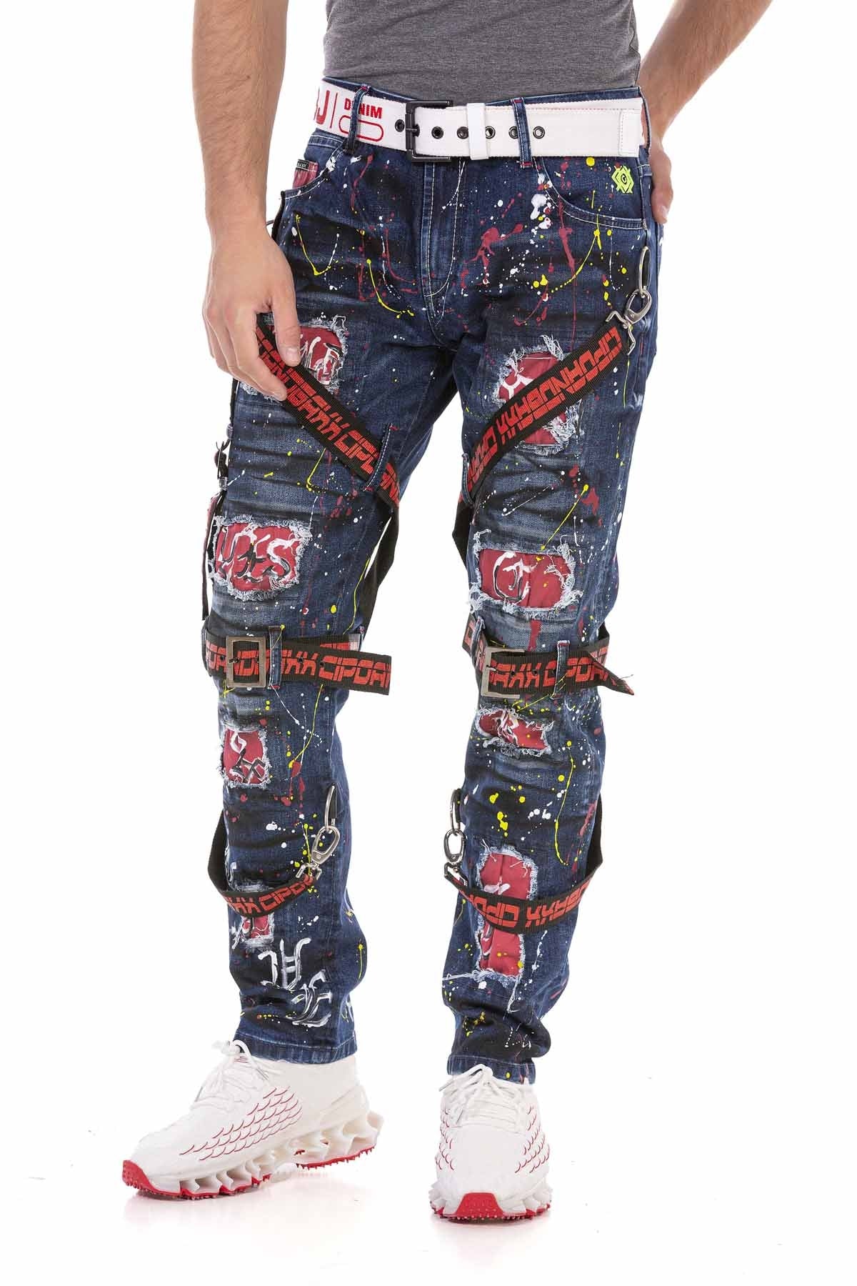 Cipo & Baxx CHAINS Herren Jeans Denim CD716