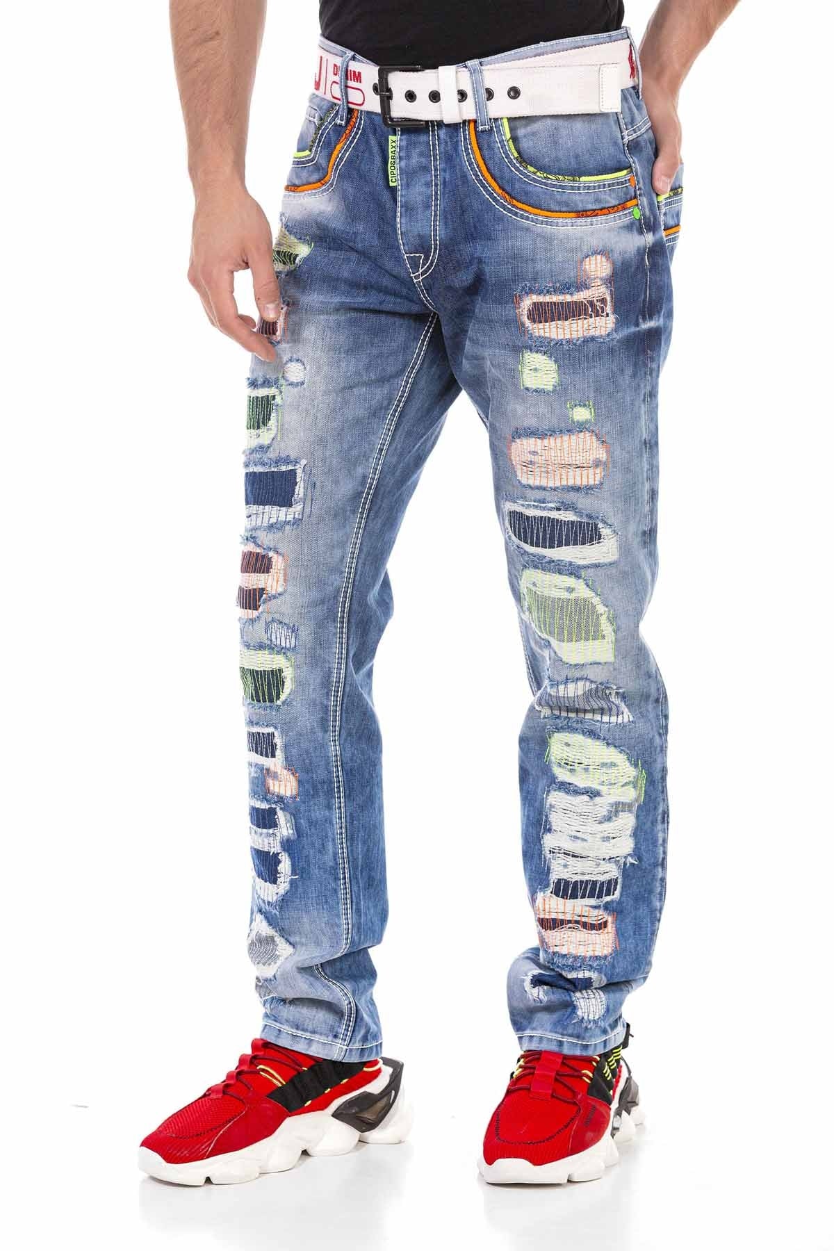 Cipo & Baxx NEON Herren Jeans Denim CD720