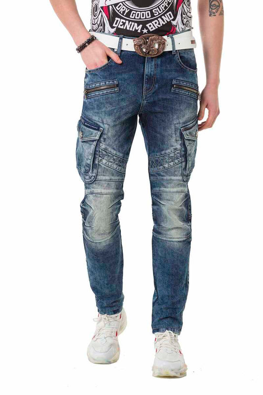 Vaqueros de hombre Cipo &amp; Baxx FLASH denim CD780 