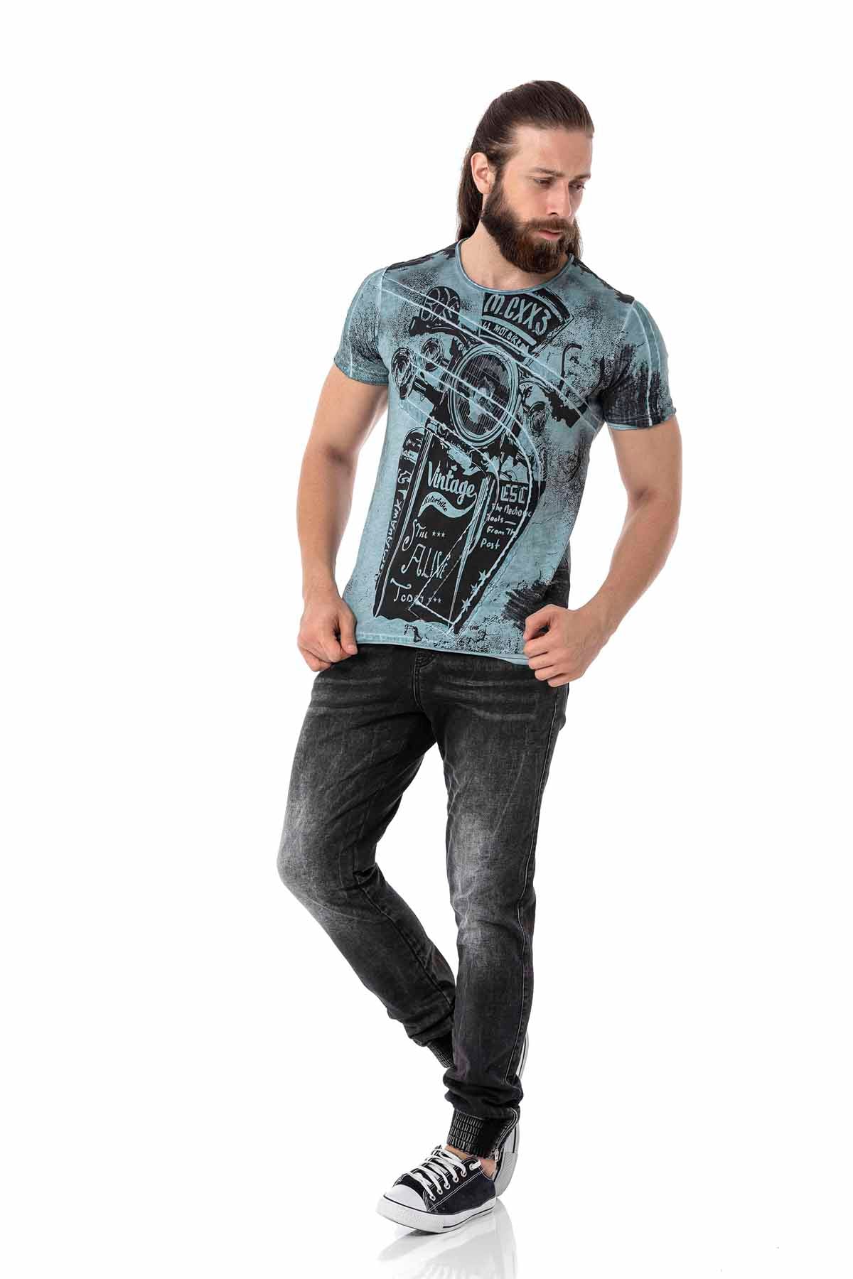 Cipo &amp; Baxx BREST BLACK Vaqueros Hombre Denim CD807