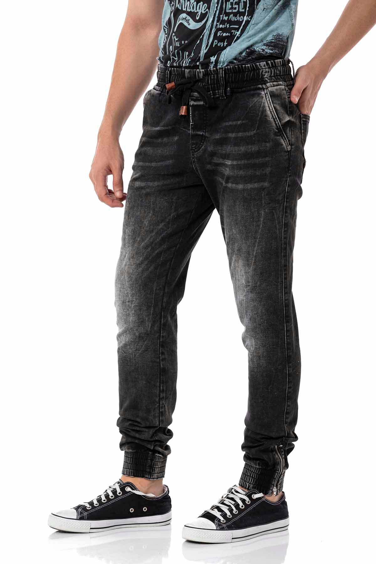 Cipo &amp; Baxx BREST BLACK Men's Jeans Denim CD807