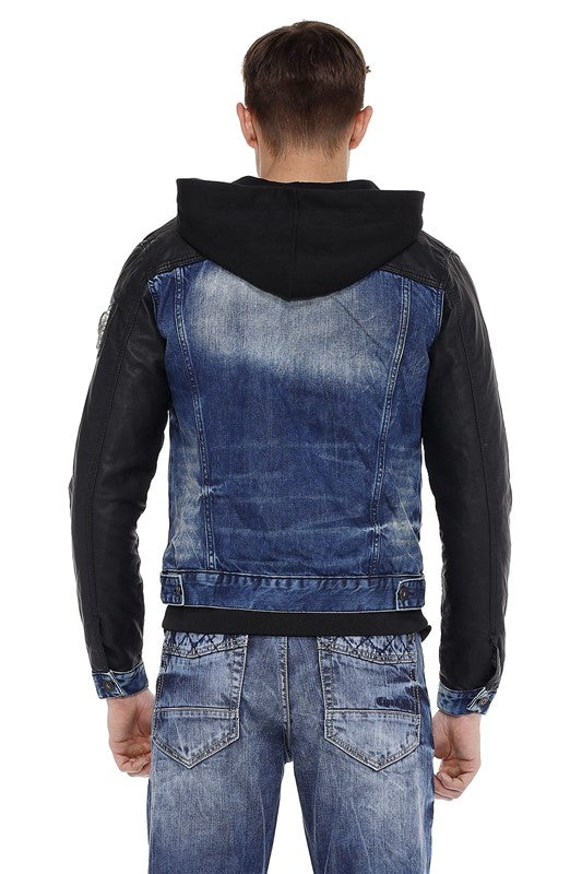 Cipo & Baxx ZAWI Herren Jeans Jacke Weste Denim Hoodie CJ235