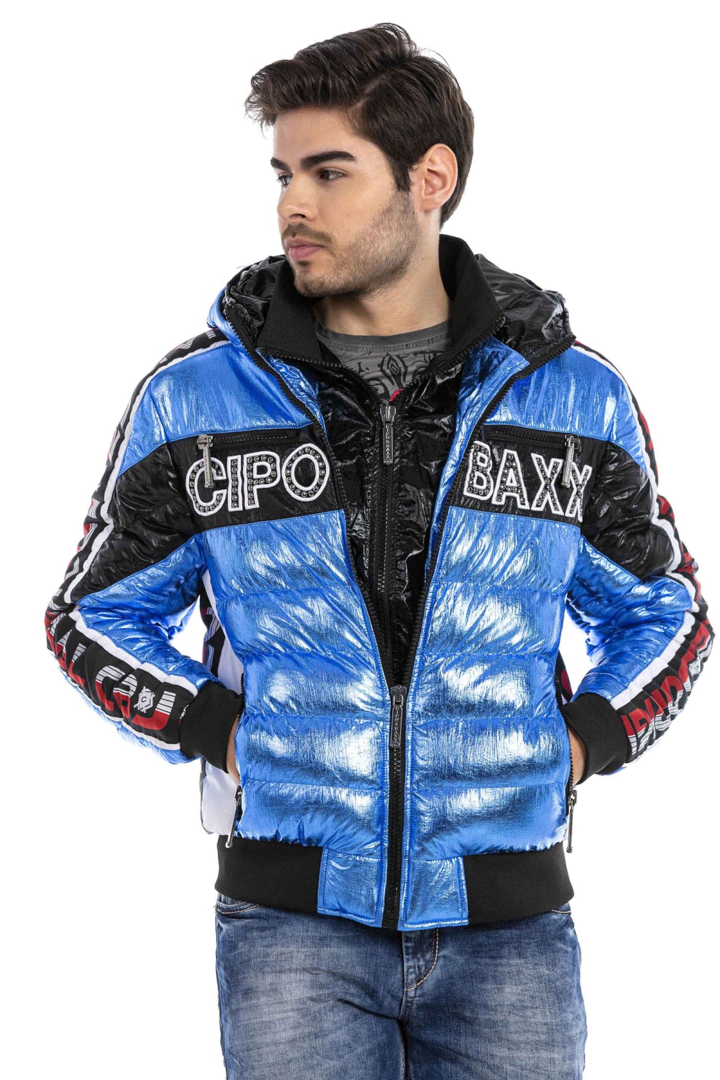 Chaqueta bomber de hombre Cipo &amp; Baxx SAX CJ270