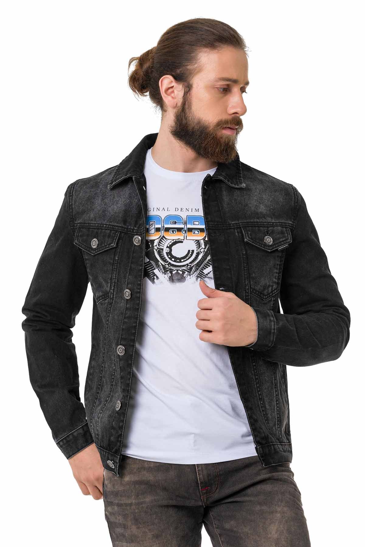 Cipo & Baxx ROB Herren Jeans Jacke Denim CJ289