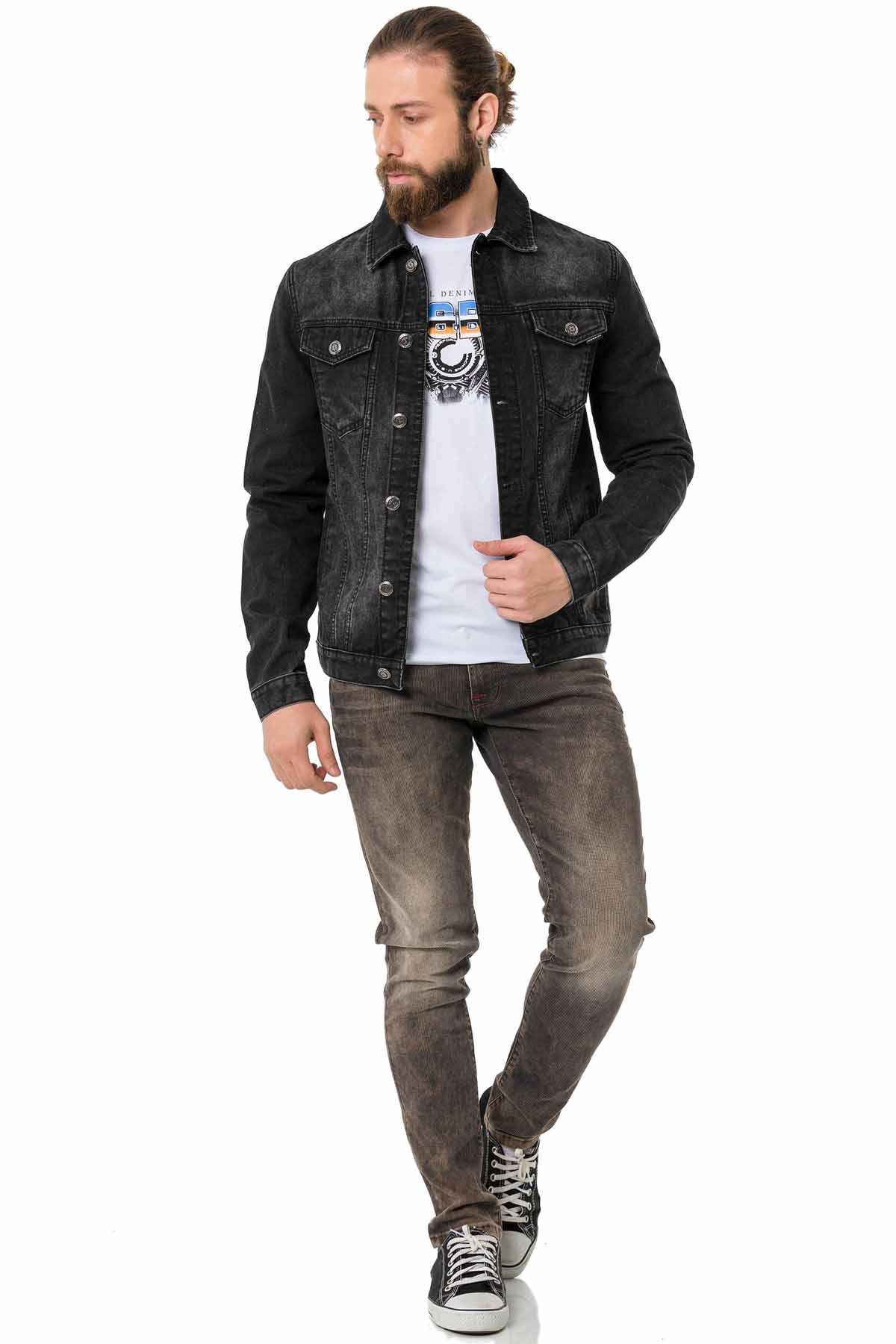 Cipo & Baxx ROB Herren Jeans Jacke Denim CJ289