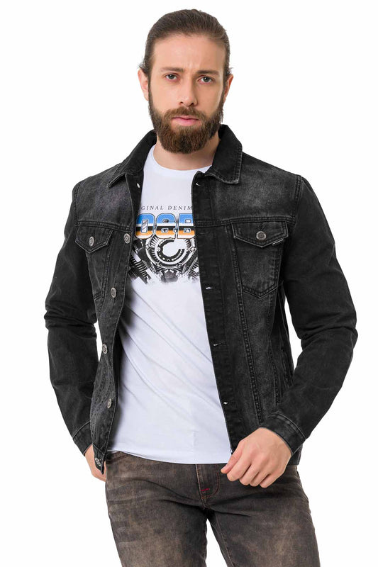 Cipo &amp; Baxx ROB Chaqueta vaquera para hombre Denim CJ289