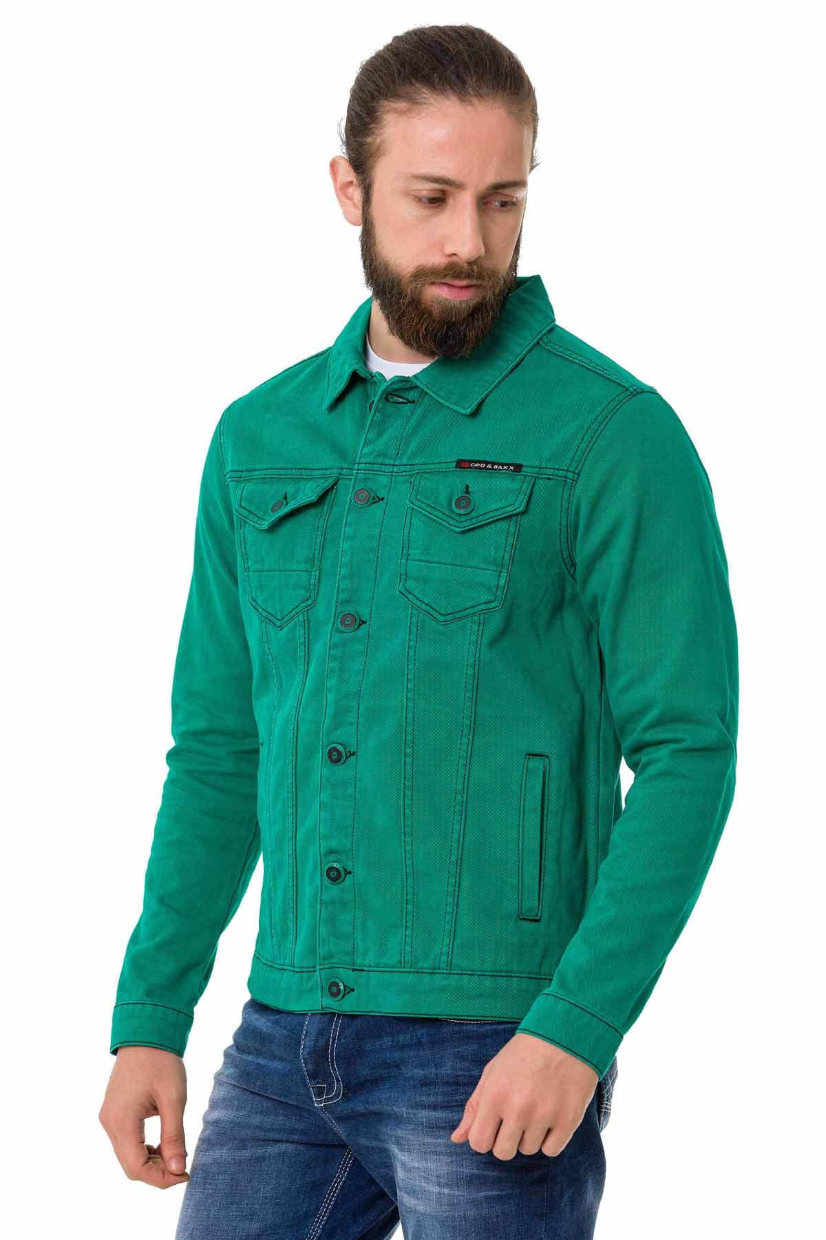 Cipo & Baxx GREENSTONE Herren Jeans Jacke Denim CJ289