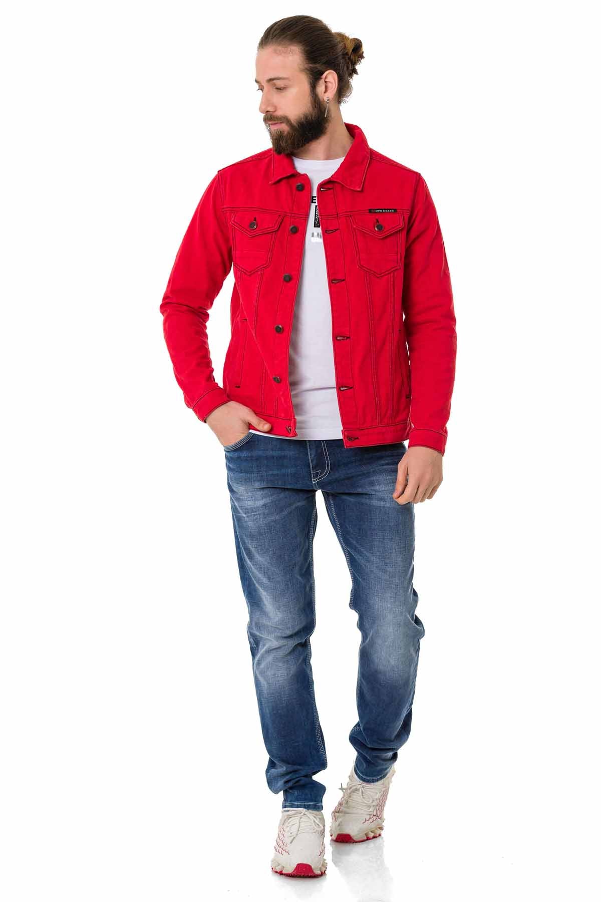 Cipo & Baxx REDSTONE Herren Jeans Jacke Denim CJ289