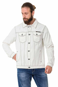 Cipo & Baxx WHITESTONE Herren Jeans Jacke Denim CJ289