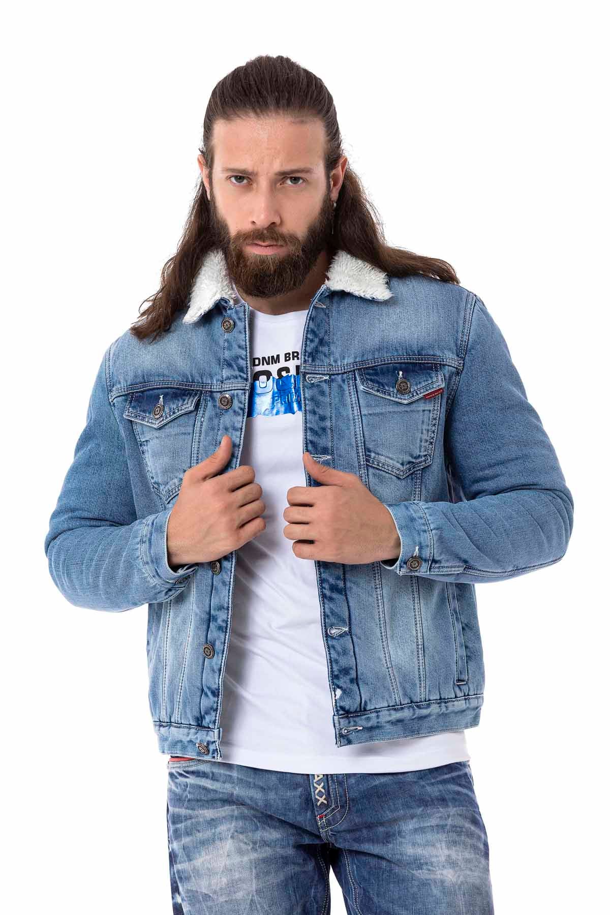 Cipo &amp; Baxx BRADFORD Chaqueta vaquera para hombre Denim CJ294