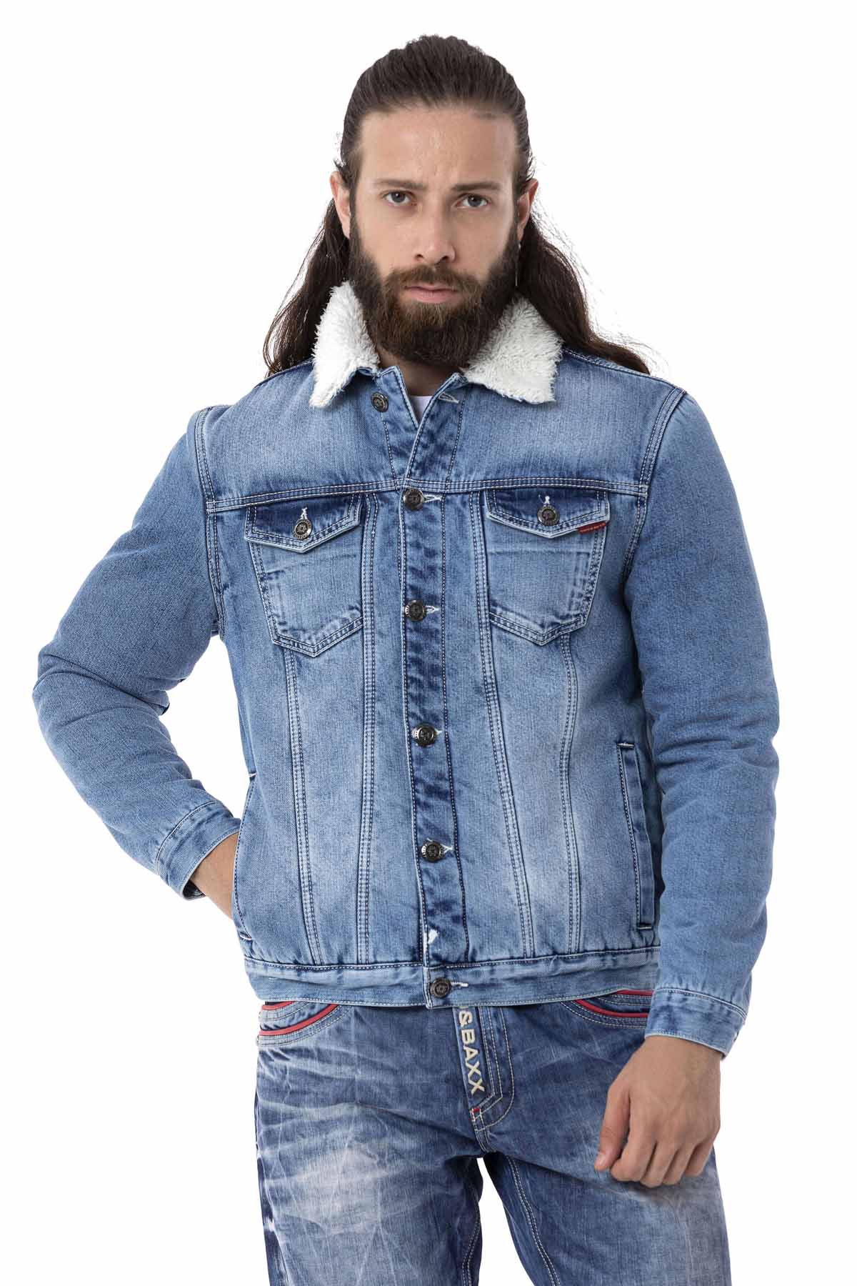 Cipo &amp; Baxx BRADFORD Chaqueta vaquera para hombre Denim CJ294