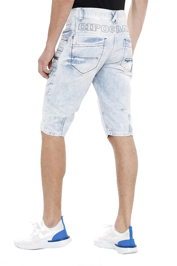 Cipo & Baxx LOUIS Herren Kurze Jeans Denim CK131