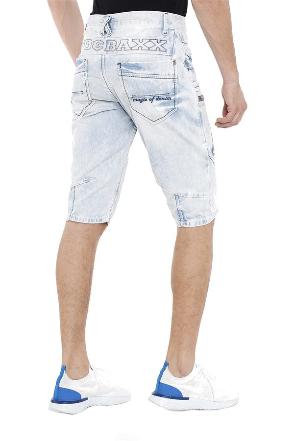 Cipo & Baxx LOUIS Herren Kurze Jeans Denim CK131