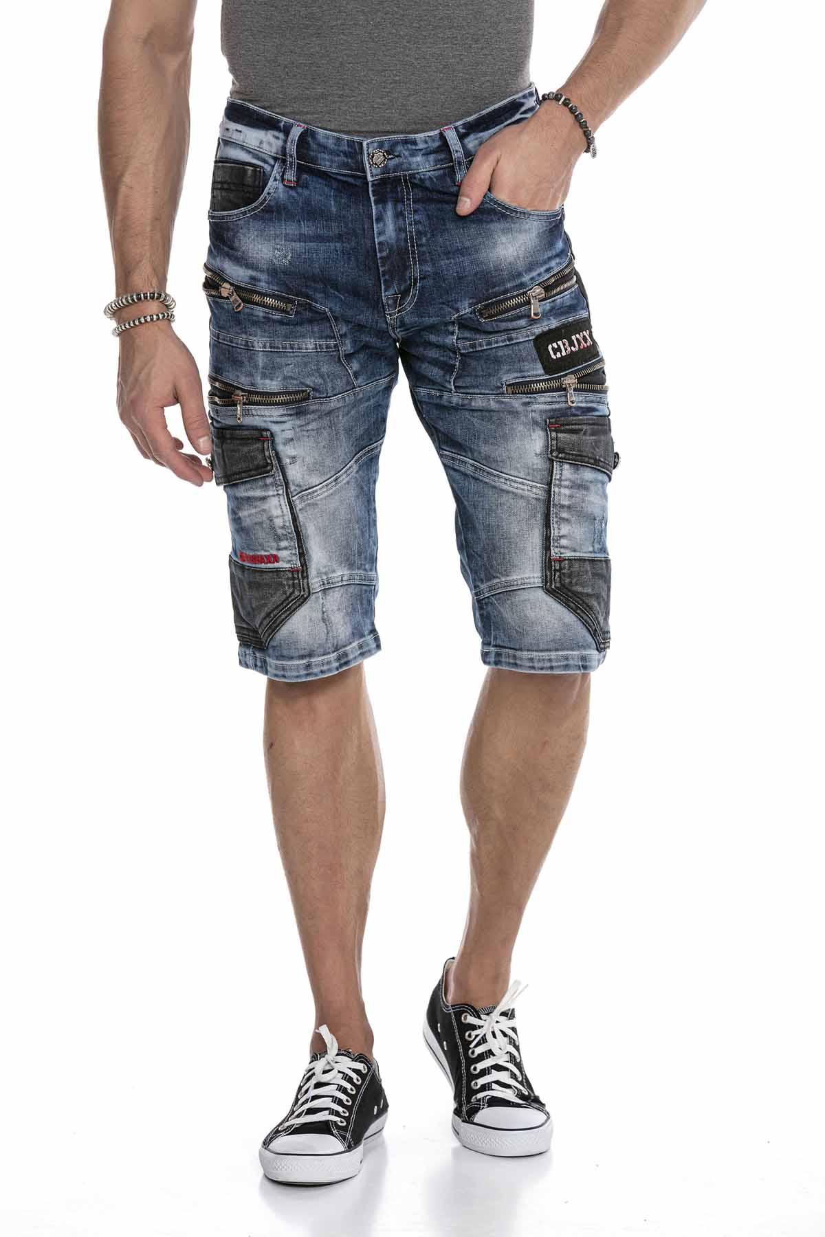 Cipo &amp; Baxx RAYMOND Men's Short Jeans Denim CK234