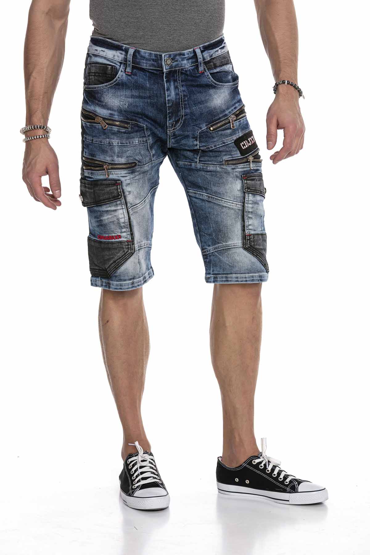 Cipo &amp; Baxx RAYMOND Men's Short Jeans Denim CK234