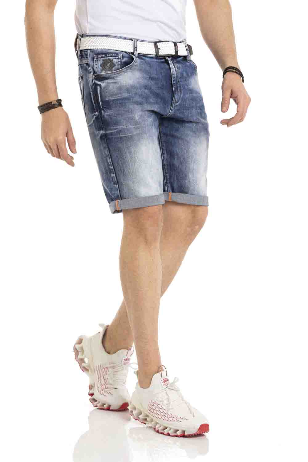 Cipo & Baxx ORBIT Herren Kurze Jeans Denim CK266