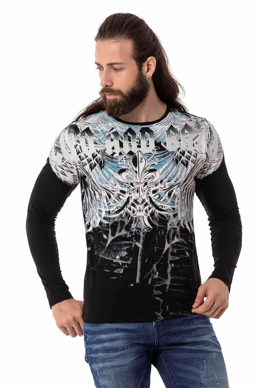 Cipo &amp; Baxx SIEGE Camisa Hombre CL516 Negro