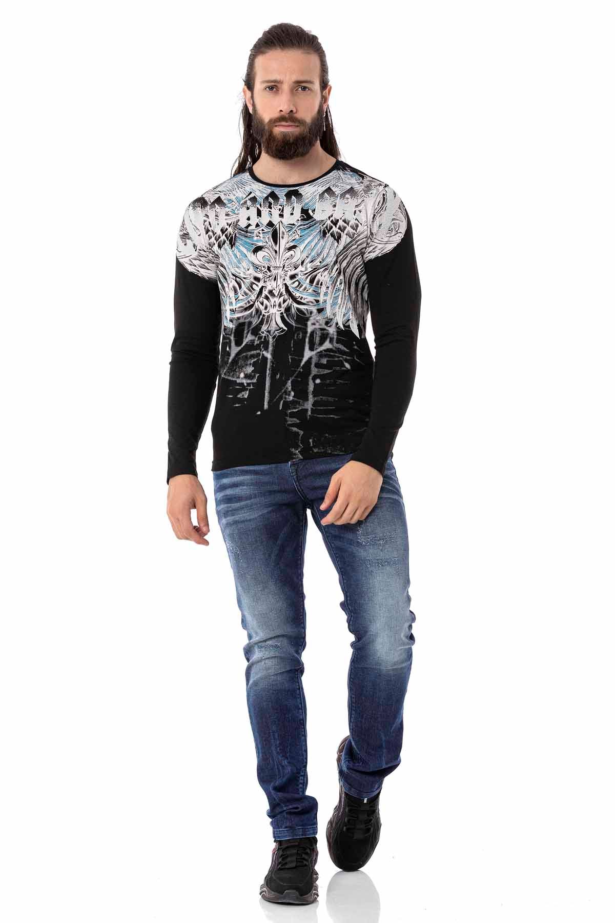 Cipo &amp; Baxx SIEGE Camisa Hombre CL516 Negro