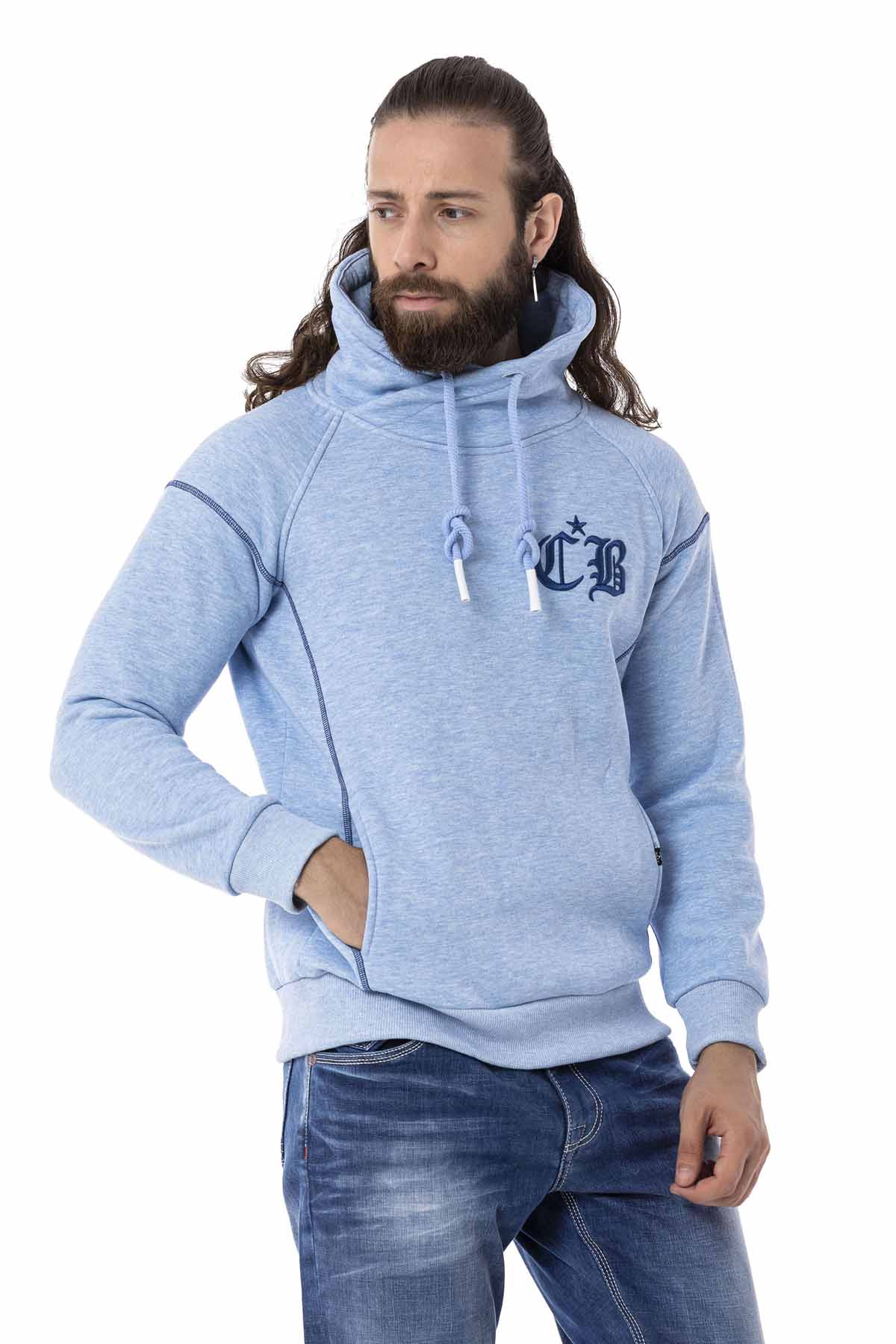 Cipo &amp; Baxx SKY Sudadera con capucha Hombre CL529 Azul