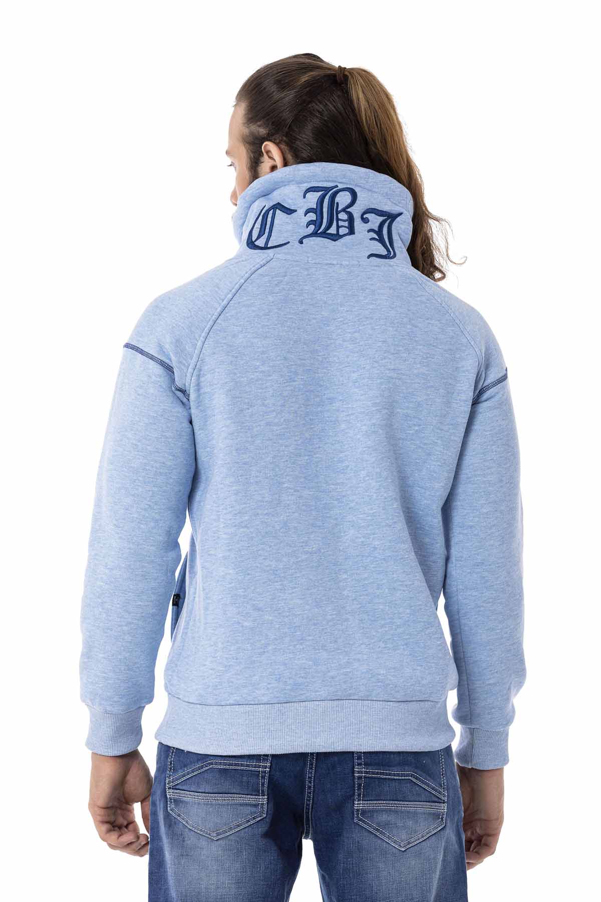 Cipo &amp; Baxx SKY Men's Hooded Sweatshirt CL529 Blue