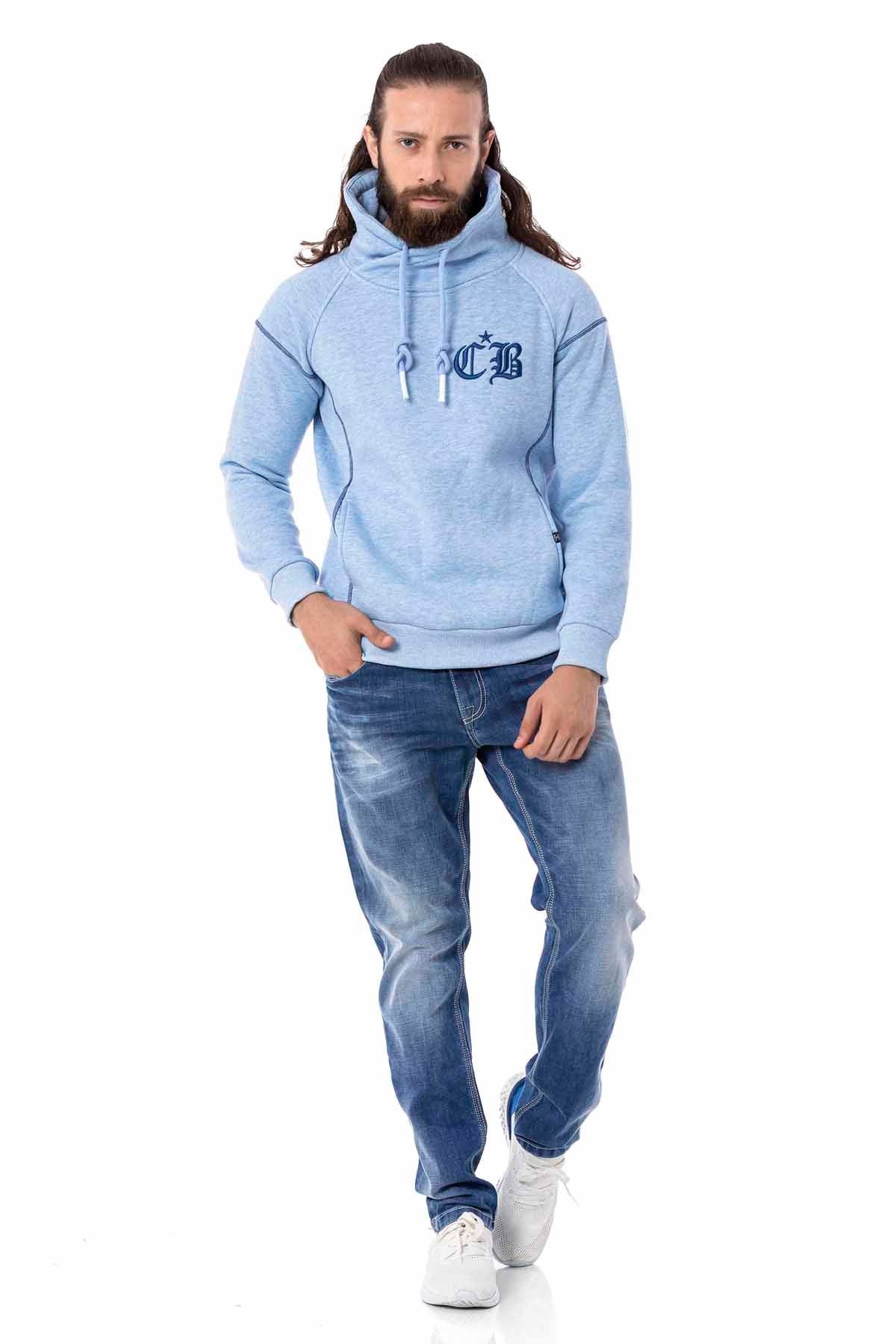 Cipo & Baxx SKY Herren Kapuzen Sweatshirt CL529 Blue